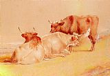 Cattle Resting (1 of 2) by William Huggins